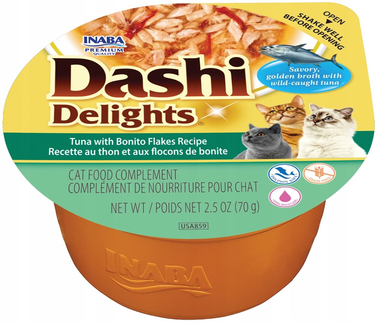INABA Dashi Delights â Tun med bonito-flager, vÃ¥dfoder til kat â 70 g billede