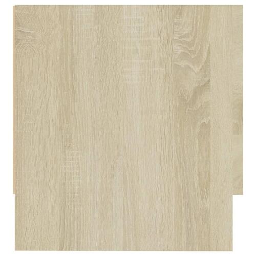 Garderobeskab 100x32,5x35 cm konstrueret træ sonoma-eg