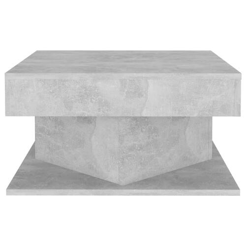 Sofabord 57x57x30 cm konstrueret træ betongrå