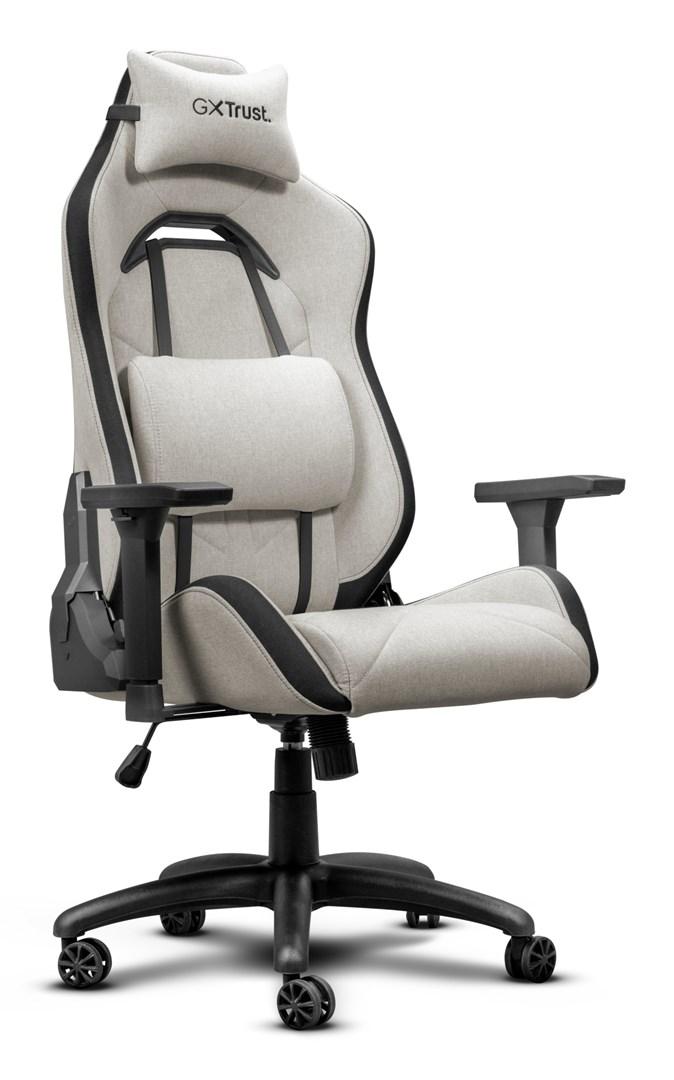 Trust GX gamingstol - polstret PC gamerstol, beige billede