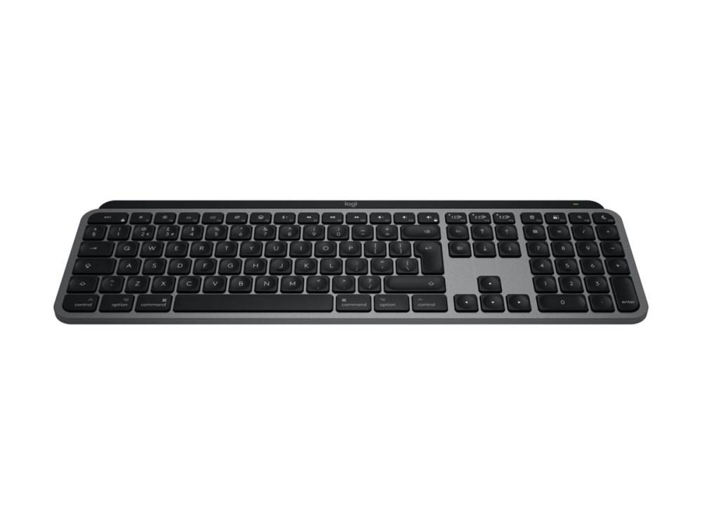 Logitech MX Keys S til Mac - trådløst tastatur (US International, aluminium/hvid) billede