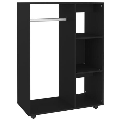 Garderobe 80x40x110 cm spånplade sort