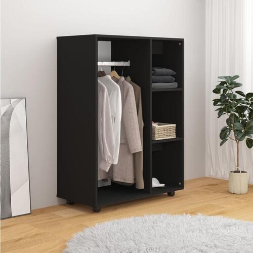 Garderobe 80x40x110 cm spånplade sort