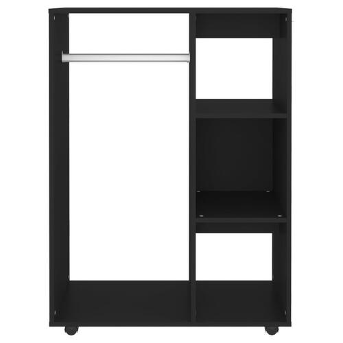 Garderobe 80x40x110 cm spånplade sort