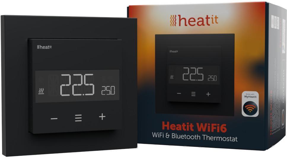 heat it Heatit WiFi6 WiFi elektroninis termostatas skirtas elektriniam šildymui 16A