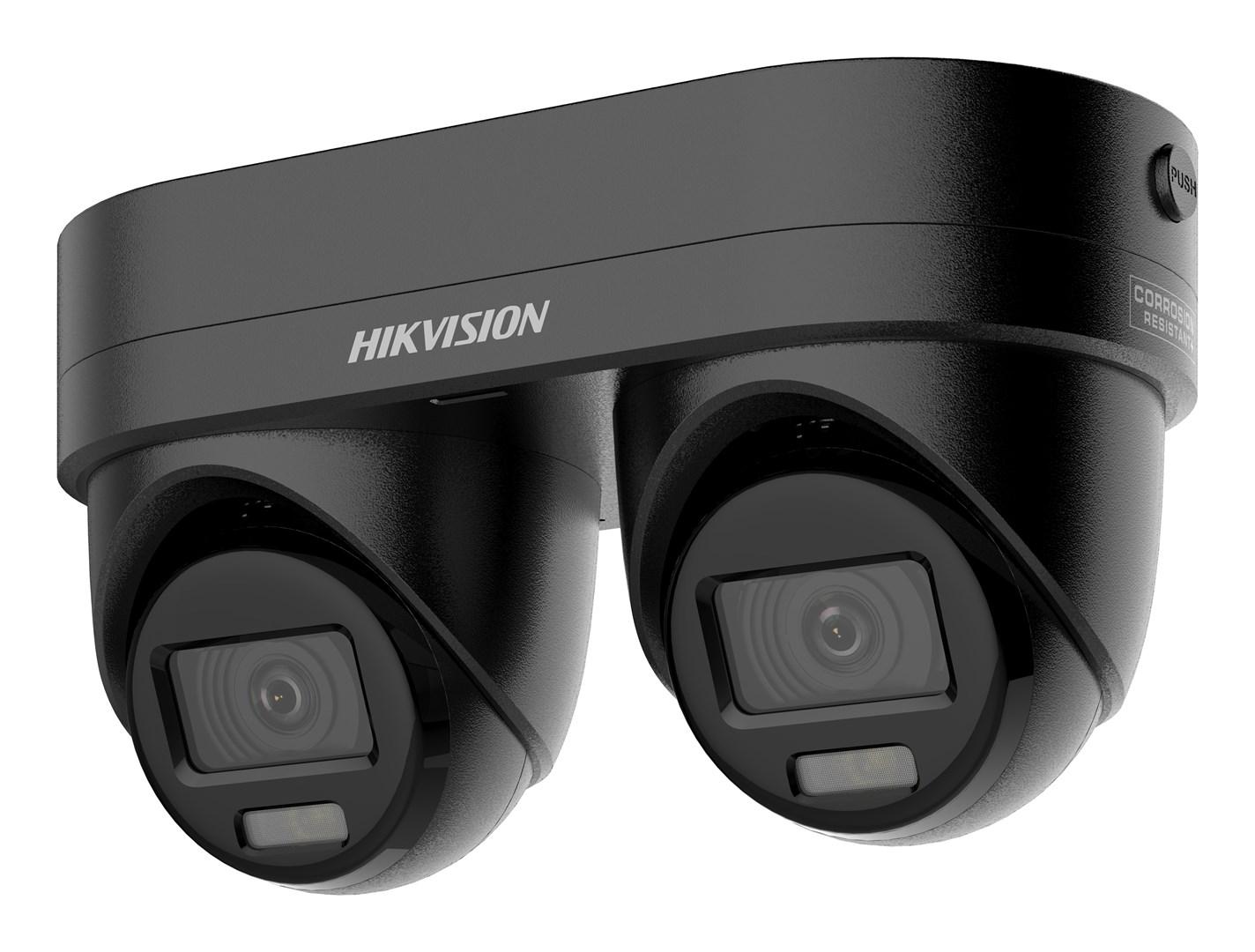 Hikvision Pro Series AcuSense DS-2CD2343G2D-LIZ2UY/SL (2,8/4 mm) â sort turret IP-overvÃ¥gningskamera til udendÃ¸rs loft/vÃ¦g, 4 MP billede