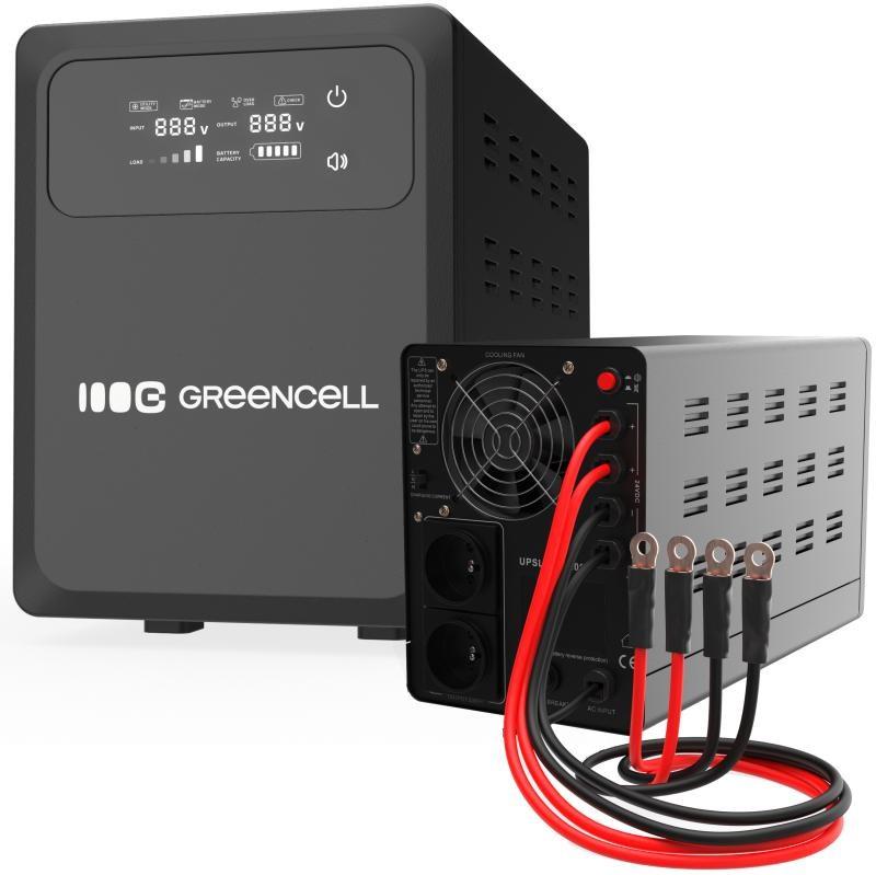 UPS nødstrømsforsyning - Green Cell UPSLPPC1000 billede