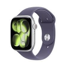 Apple Watch Series 11 GPS + Cellular 46 mm â SÃ¸lv aluminium med Purple Fog Sport Band (M/L) billede