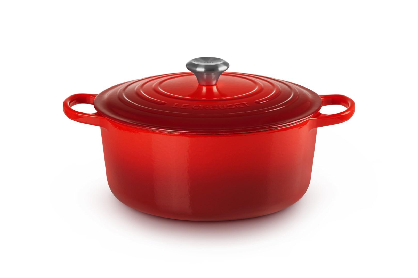 Le Creuset Signature gryde 6,7 l - rund, rød billede