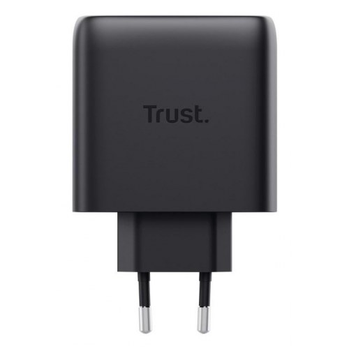Trust Maxo 65W GaN vægoplader - 3x USB-C + USB-A, hurtig opladning - Sort