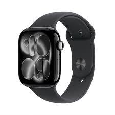 Apple Watch Series 11 GPS + Cellular 46 mm â Space Grey aluminium med Black Sport Band (S/M) billede