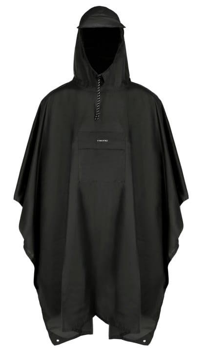 Viking Vesper regnponcho - sort, one size billede