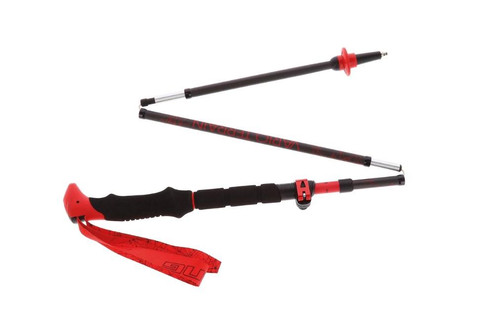 Viking Spider FS vandrestave 110-130 cm - sort/rød (sæt á 2) billede