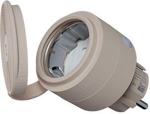 Shelly Wave Outdoor Plug S â smart udendÃ¸rs stikkontakt (mocha) billede