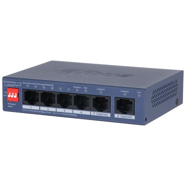 Dahua CS4006-4GT-36 PoE switch - 6-ports gigabit (4 PoE)
