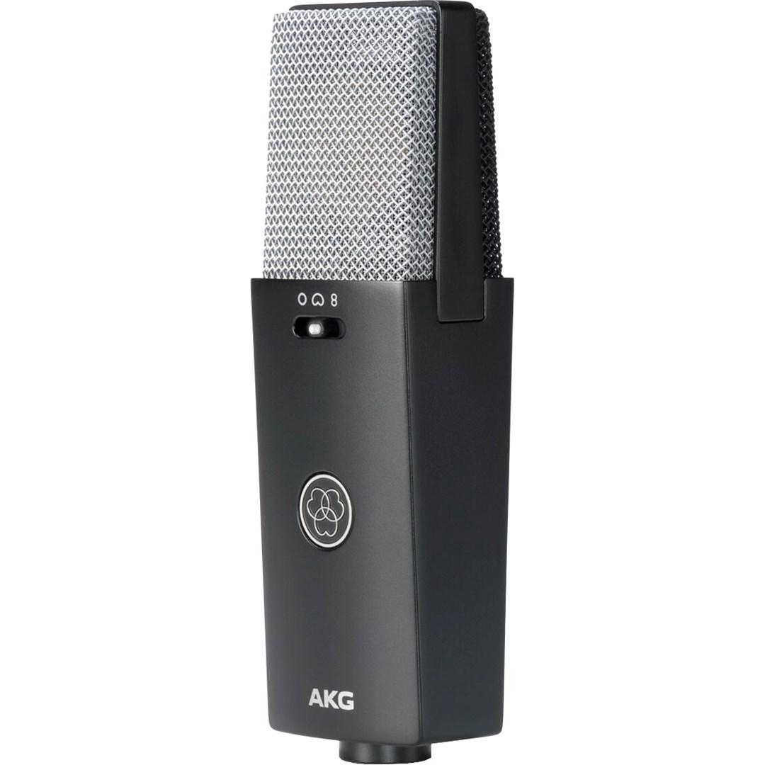 AKG C114 stor-membran kondensatormikrofon med flere retningskarakteristikker - sort/sølv billede