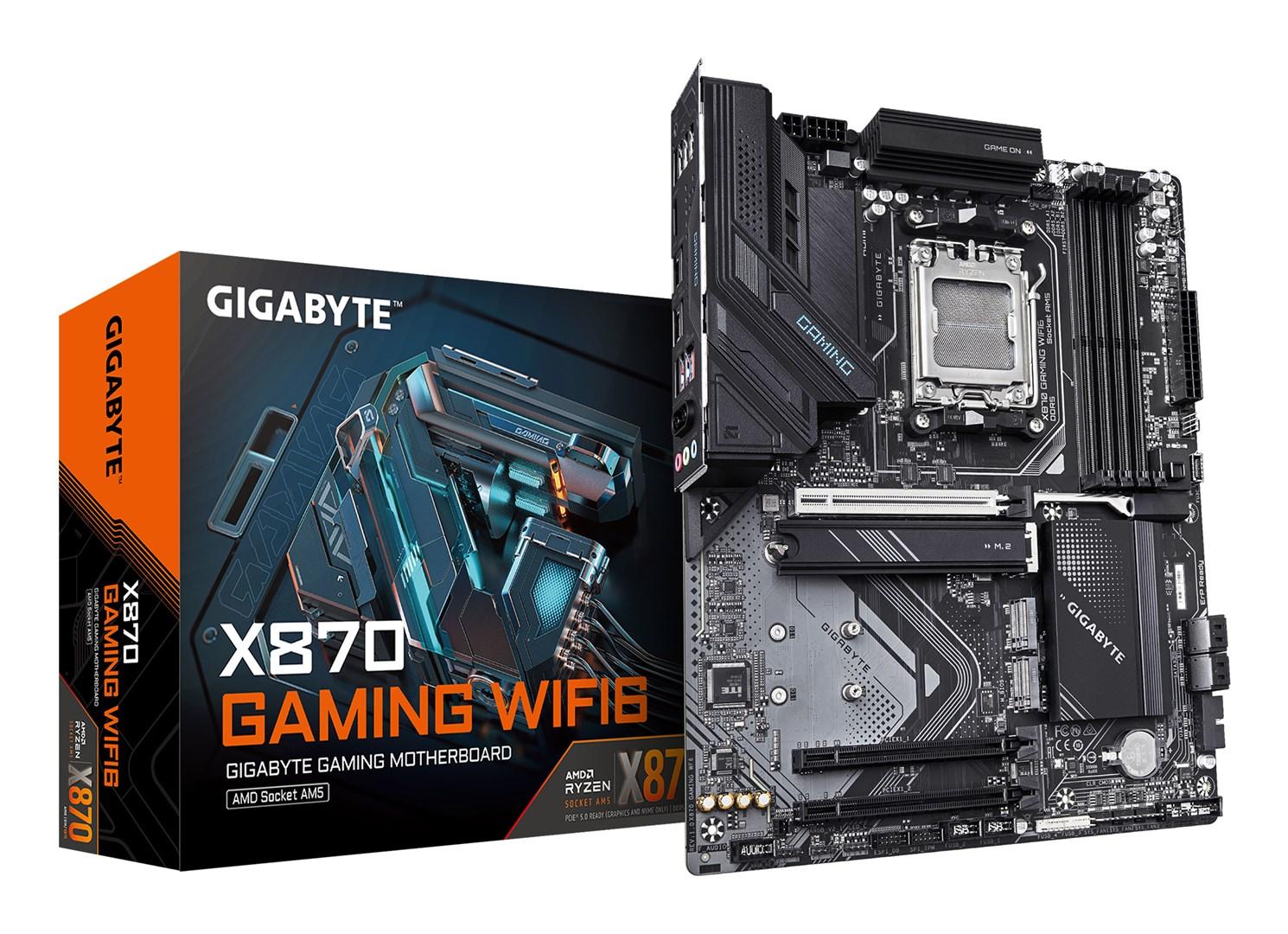 Gigabyte X870 Gaming WiFi 6 bundkort - AM5, PCIe 5.0, DDR5 op til 8.000 MHz, USB4
