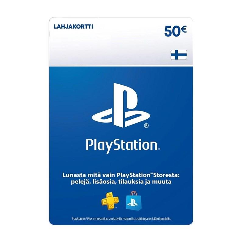 Sony PlayStation gavekort 50 € - digital saldo til PlayStation Store billede