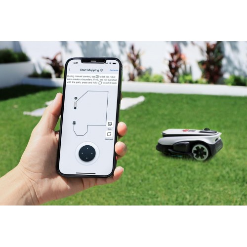 ECOVACS GOAT A1600 LiDAR PRO robotplæneklipper - sort/hvid