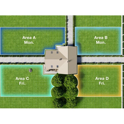 ECOVACS GOAT A1600 LiDAR PRO robotplæneklipper - sort/hvid