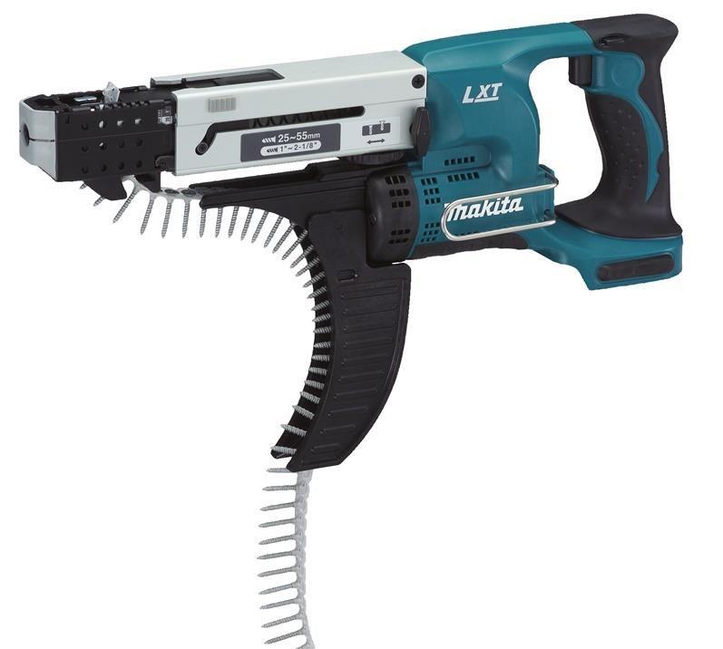 Makita DFR550ZX1 auto-feeder skruemaskine til båndskruer
