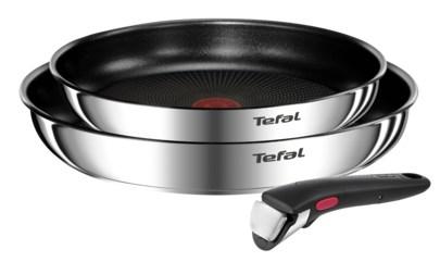 Tefal Emotion - sæt med stegepander, aftageligt håndtag, rund - 3 dele