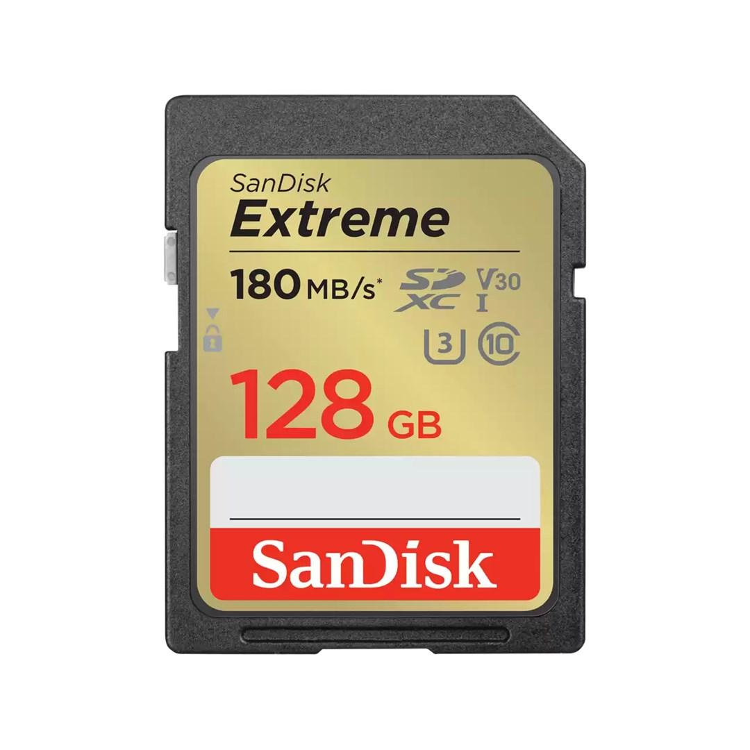 SanDisk Extreme 128 GB SDXC UHS-I U3 V30 - hukommelseskort Class 10