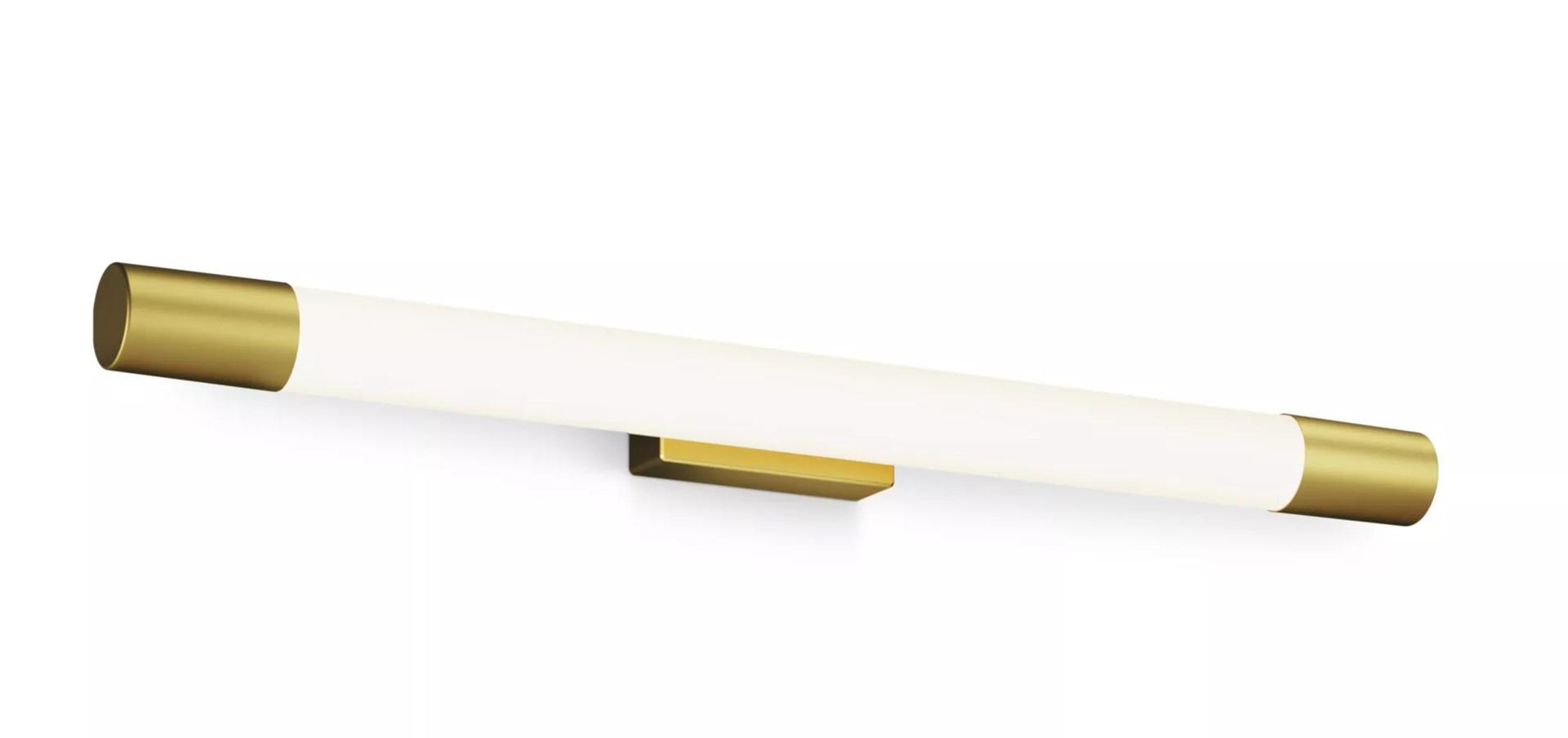 Philips Rover væglampe - hvid/messing, IP44 LED 1.500 lm