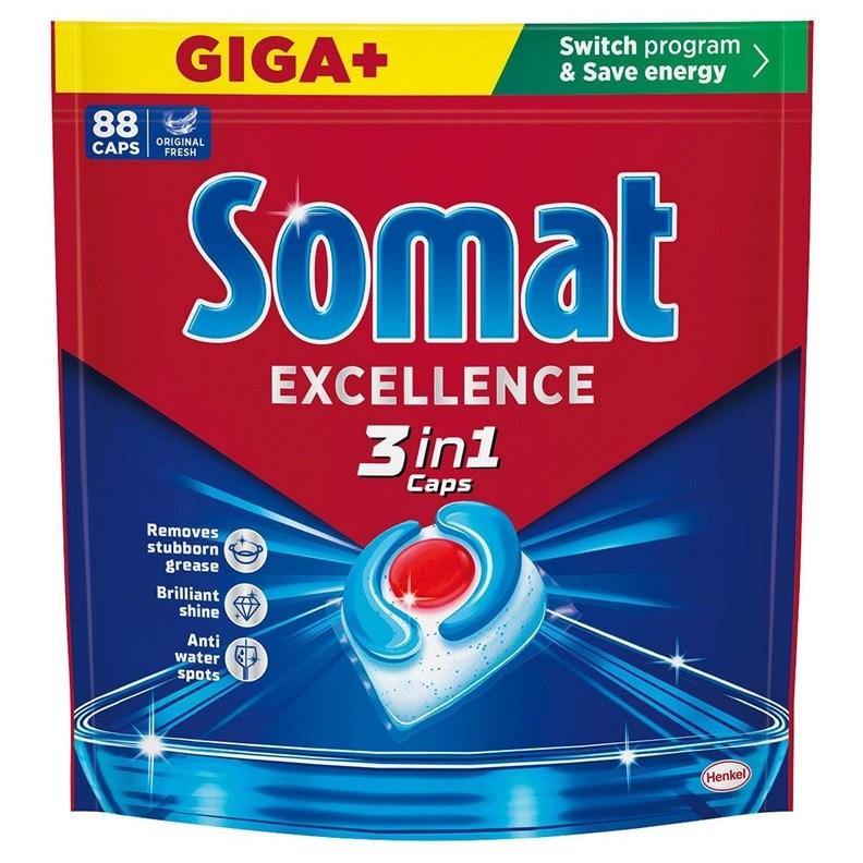 Somat Excellence 3-i-1 opvasketabs - 88 stk billede