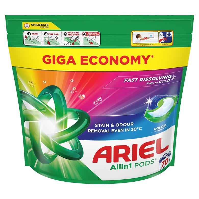 Ariel All-in-1 Pods Color vaskekapsler - 70 stk billede