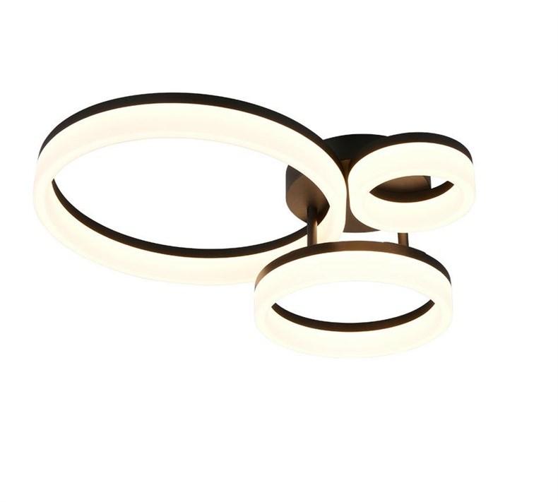 TRIO SCOPE loftlampe med LED - 4.000 lm, sort billede