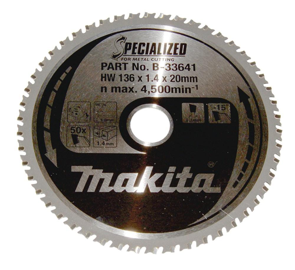 Makita Specialized rundsavklinge 136 mm - metal, 50 tænder billede