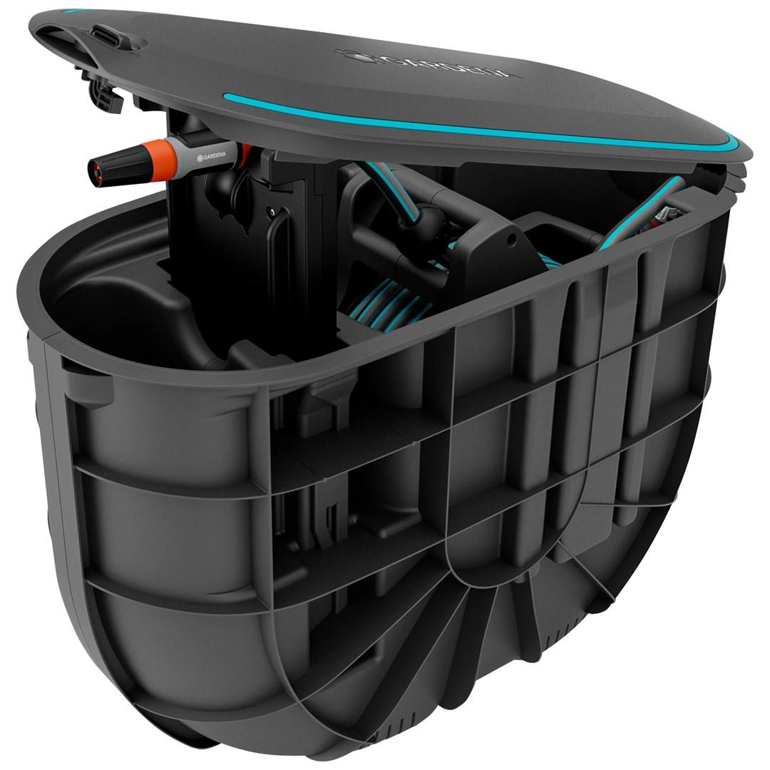 GARDENA slangeboks 20 m - automatisk oprul, sort
