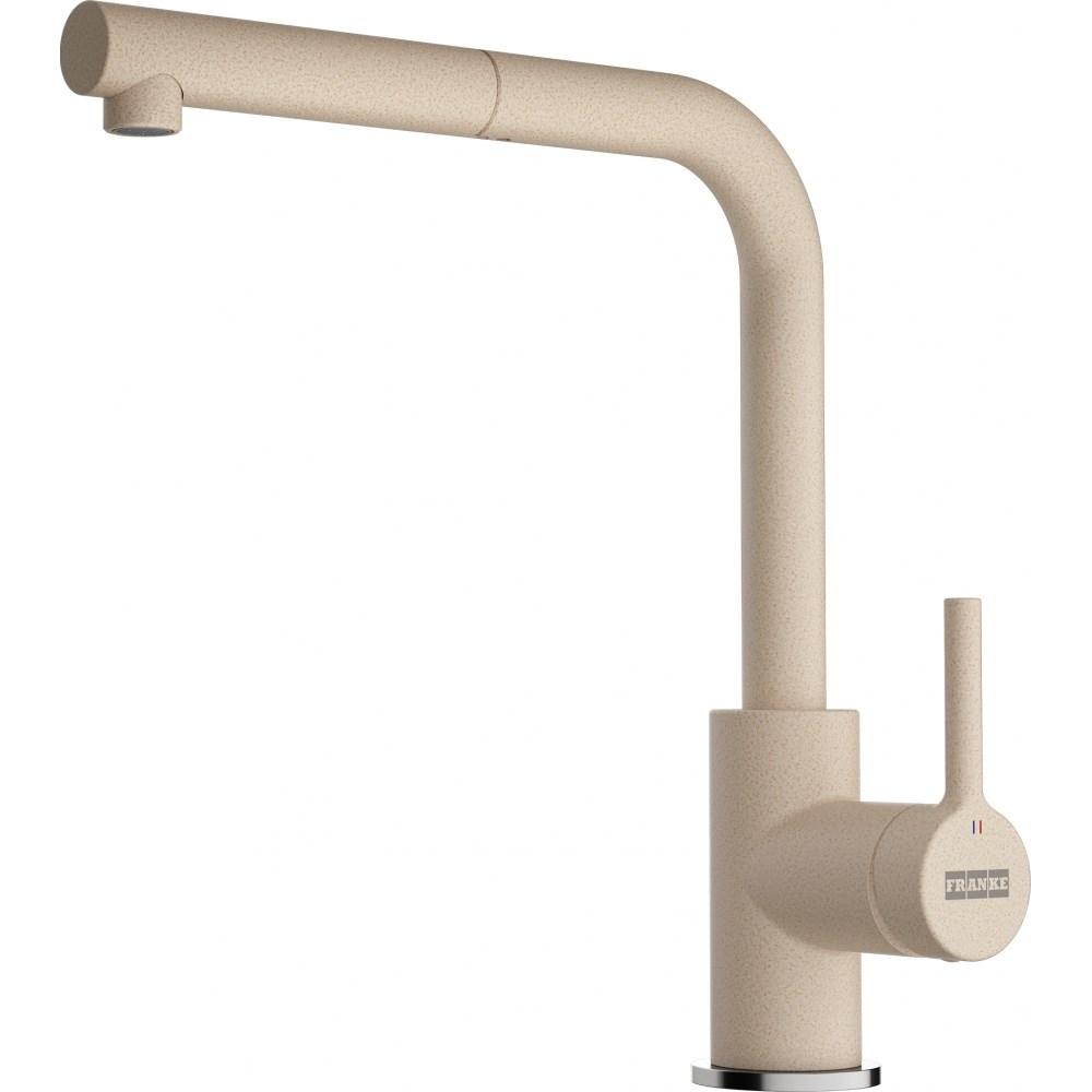 Franke LINA L køkkenarmatur - Avena/Beige, L-tud, 360° billede