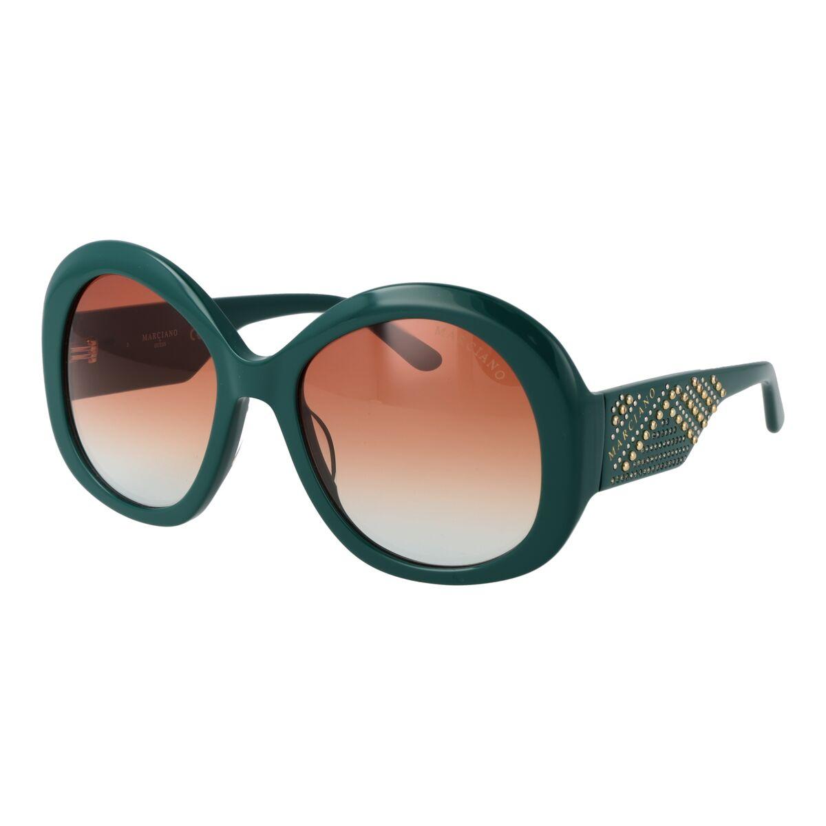Guess by Marciano GM00015 5498F - dame solbriller, grøn, rund billede