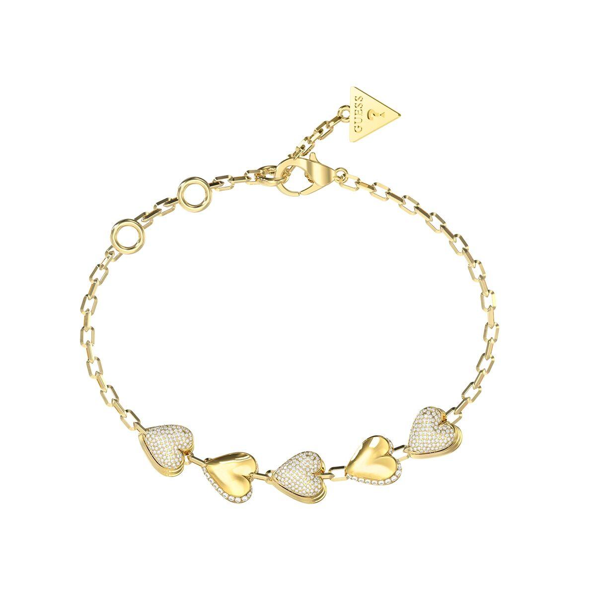 Guess JUBB06071JWYGS armbånd til kvinder - gylden med hjerter billede