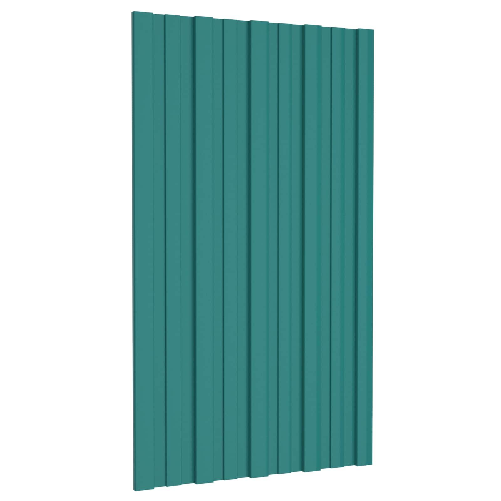 Tagpanel 36 stk Grøn 80 x 45 cm Galvaniseret stål billede