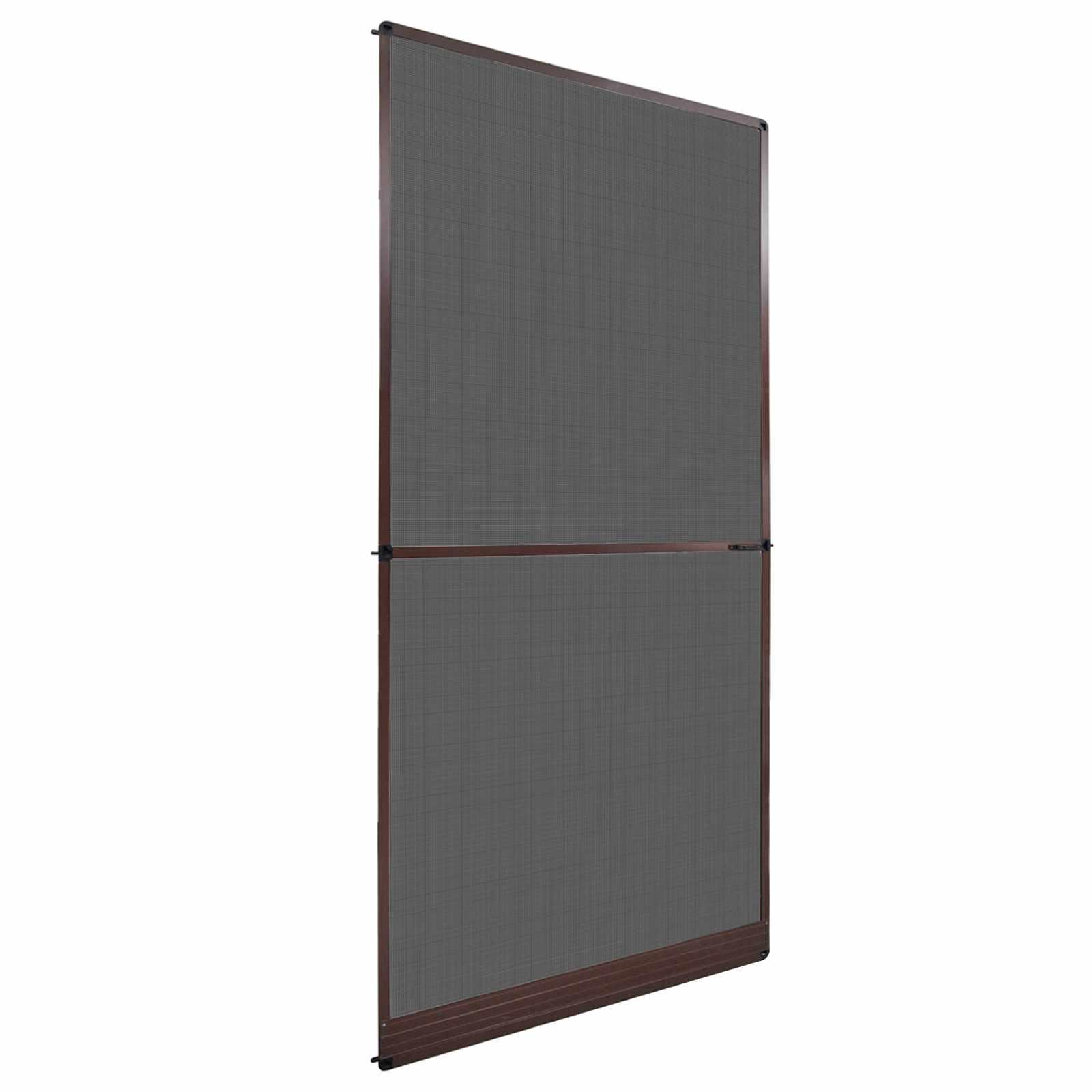 Svingbart insektnet Brun og sort 120 x 240 cm billede
