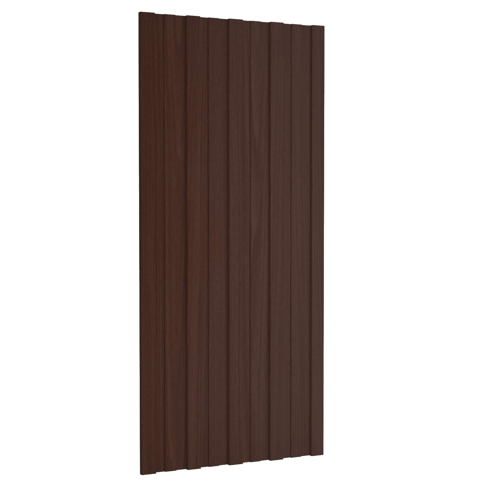Tagpanel 36 stk Brun 100 x 45 cm Galvaniseret stål billede