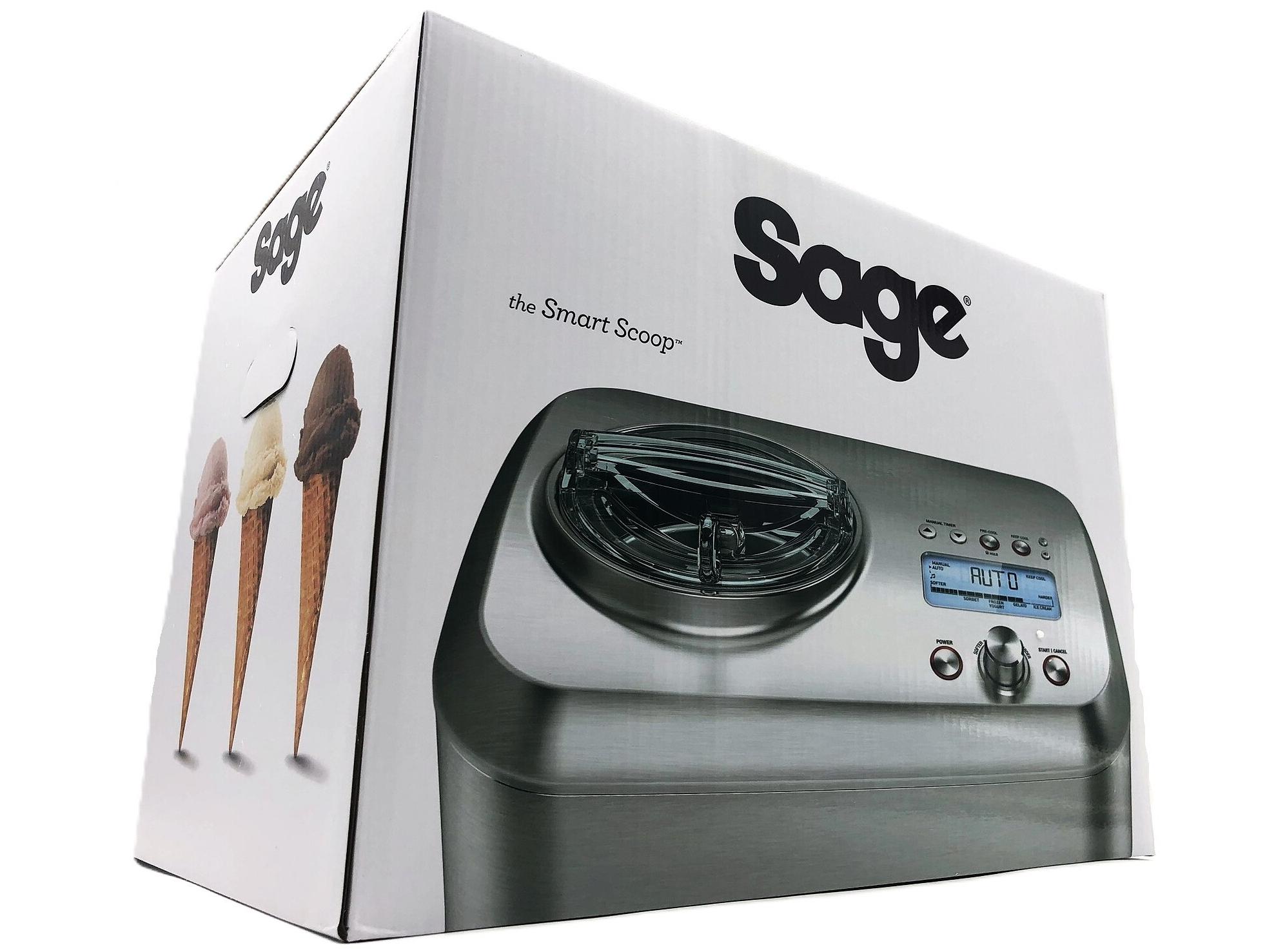 Sage the Smart Scoop SCI600 - ismaskine/sorbetblender 1 liter - børstet rustfrit stål billede