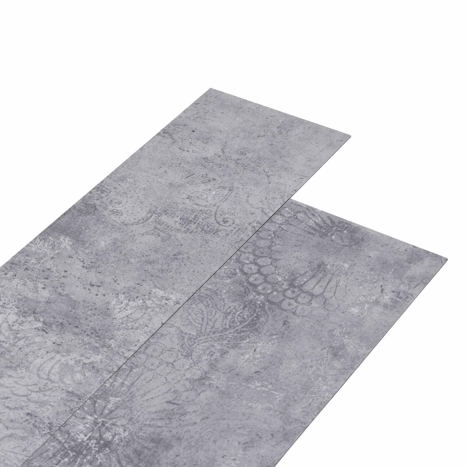 Selvklæbende Gulvplank 32 stk Cement Grå 4,46 m² PVC