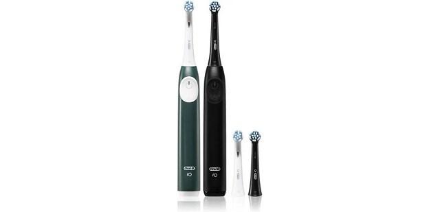 Oral-B iO Series 2 elektrisk tandbørste - Night Black & Forest Green billede