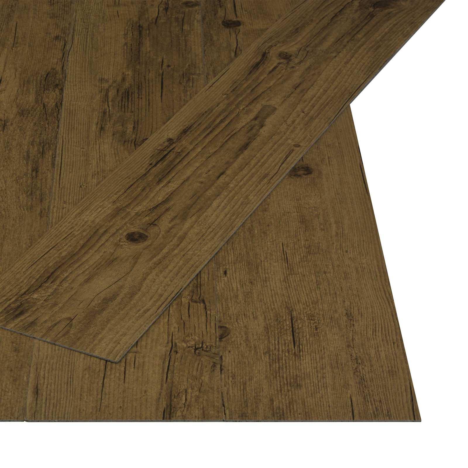 Selvklæbende Gulvplank Natur 32 stk Naturlig Brun 4,46 m² PVC billede