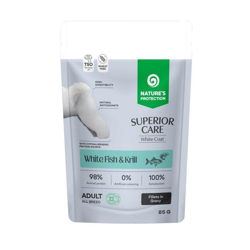 Nature’s Protection Superior Care White Fish & Krill – vådfoder til hund – 85 g billede