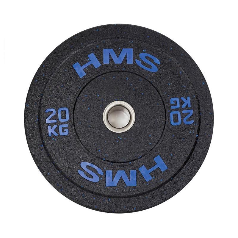 HMS HTBR20 olympisk vægtskive 20 kg - gummibelagt, sort billede