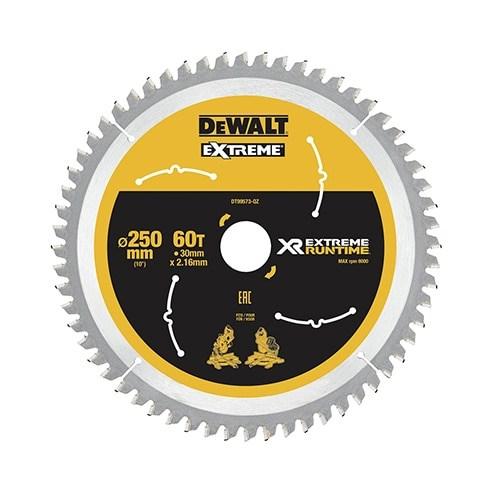 DeWALT DT99573 klinge til rundsav 250 mm - 60 tænder, 30 mm boring billede