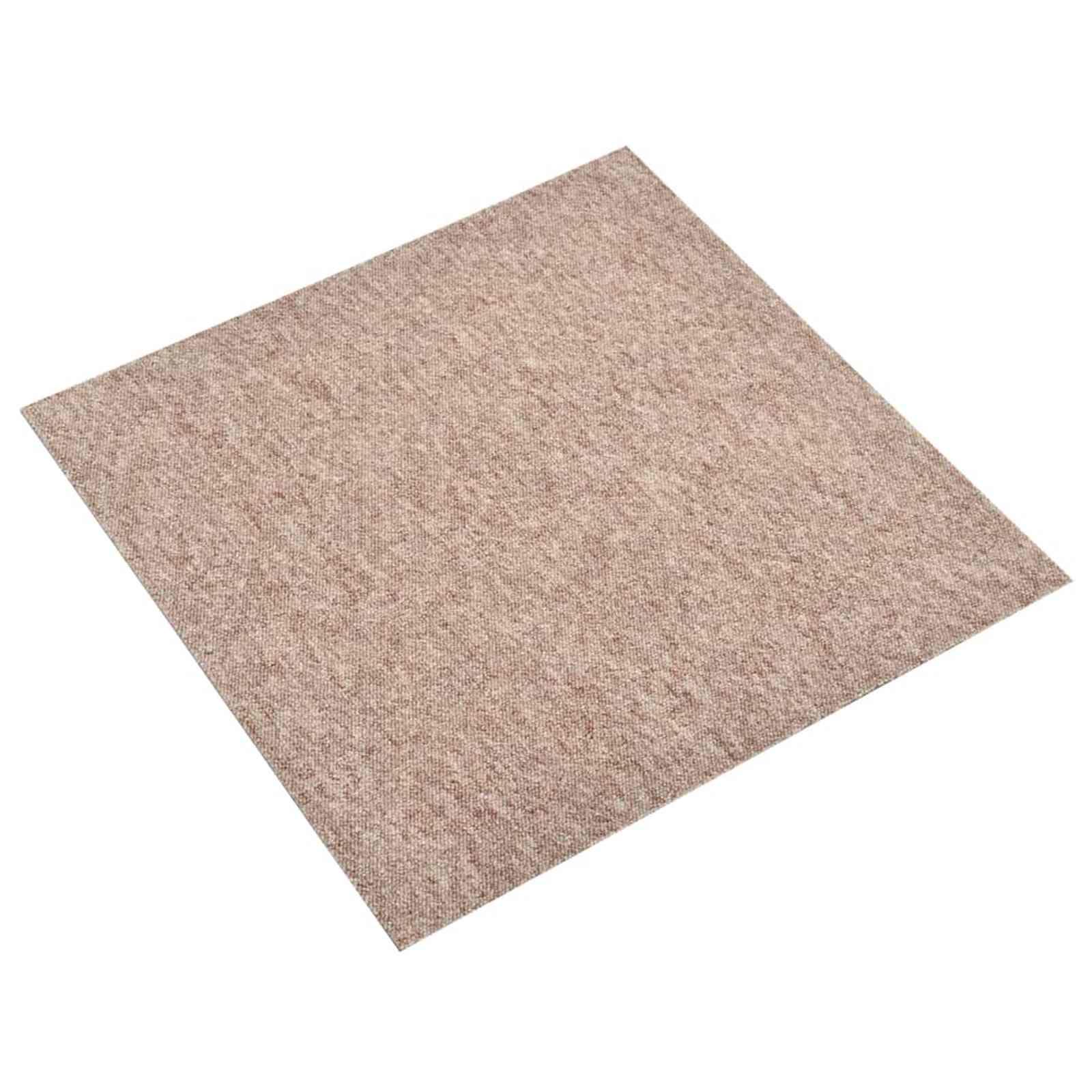 Tæppe 20 stk Beige 50 x 50 cm 100% Polypropylen billede