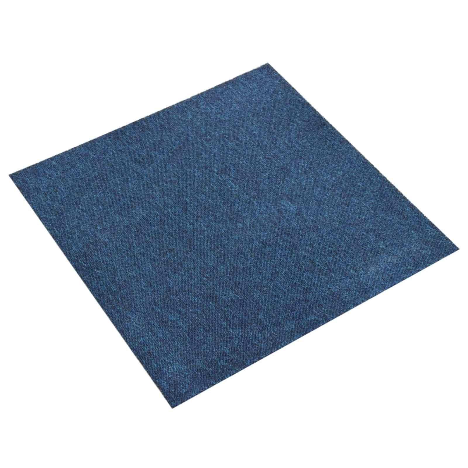 Tæppe 20 stk Mørk blå 50 x 50 cm 100% Polypropylen billede