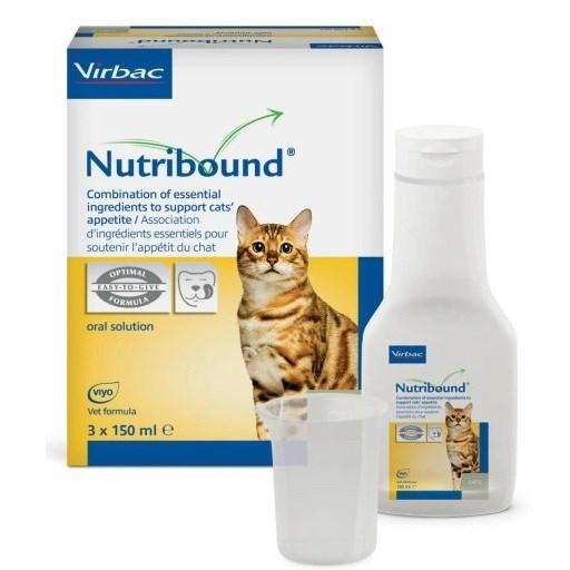 Virbac Nutribound Konvalescens – kosttilskud til katte, 3 × 150 ml billede