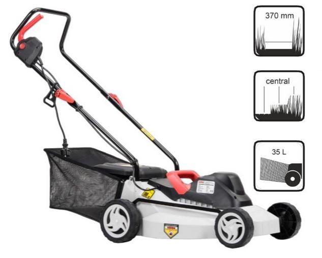 NAC LE15-37-PB-S elektrisk plæneklipper 1.500 W – 37 cm billede